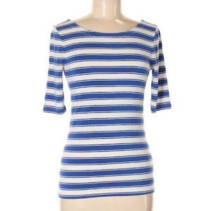 Banana Republic Blue Striped Tee, S